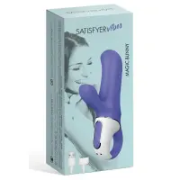 Потужний вібратор-кролик Satisfyer Vibes Magic Bunny, два мотори, литий силікон, 12 режимів роботи — Переглянути зображення 5