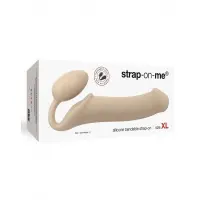 Безремінний страпон Strap-On-Me Flesh XL, повністю регульований, діаметр 4,5 см — Переглянути зображення 3