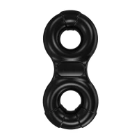 Ерекційне віброкільце Bathmate Vibe Ring Eight, подвійне, для члена і мошонки — Просмотреть изображение 3