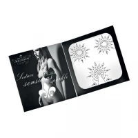 Пестіс з кристалів Petits Joujoux Gloria set of 3 - Silver, прикраса на груди та вульву — Переглянути зображення 3