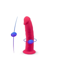 Фалоімітатор SilexD Robby Pink (MODEL 2 size 6in), двошаровий, силікон + Silexpan, діаметр 3,5см — Переглянути зображення 5