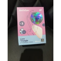 Вакуумный клиторальный стимулятор Satisfyer Love Triangle White (м'яте паковання!!!) — Переглянути зображення 2
