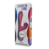 Вібратор-кролик 3 в 1 з вакуумом і пульсівною стимуляцією точки G Alive Caribbean Shine Magenta — Просмотреть изображение 2