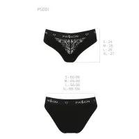 Трусики з широкою гумкою і мереживом Passion PS001 PANTIES L, black — Переглянути зображення 6