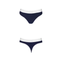 Спортивні трусики-стрінги Passion PS007 PANTIES S, navy blue — Просмотреть изображение 5