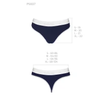 Спортивні трусики-стрінги Passion PS007 PANTIES S, navy blue — Просмотреть изображение 6