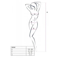Відкритий бодістокінг Passion BS080 white — Переглянути зображення 4