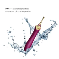 Вагінально-кліторальний вібратор Zalo — Bess Velvet Purple, мультифункціональний із насадками — Переглянути зображення 5