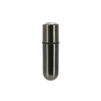 Віброкуля PowerBullet First-Class Bullet 2.5″ з Key Chain Pouch, Gun Metal, 9 режимів вібрації — Переглянути зображення 1