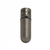 Віброкуля PowerBullet First-Class Bullet 2.5″ з Key Chain Pouch, Gun Metal, 9 режимів вібрації — Переглянути зображення 4