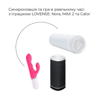 Смарт-мастурбатор з підігрівом Lovense Calor, інтелектуальне регулювання інтенсивності — Переглянути зображення 3