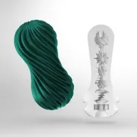 Мастурбатор Tenga FLEX Fizzy Green зі змінною інтенсивністю, можна скручувати, вакуум — Просмотреть изображение 2