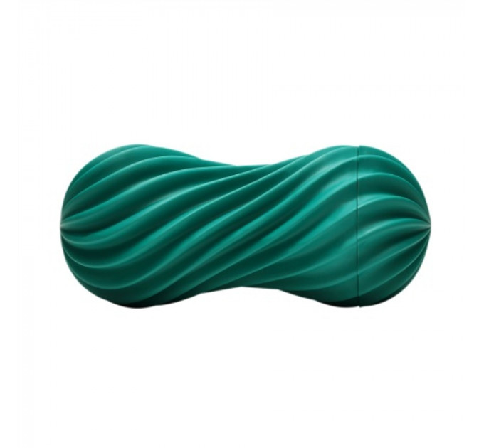 Мастурбатор Tenga FLEX Fizzy Green зі змінною інтенсивністю, можна скручувати, вакуум