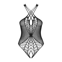 Бодистокинг с крупной и мелкой сеткой Obsessive B118 teddy S/M/L, черный, с доступом