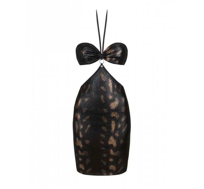 Сукня під зміїну шкіру Obsessive Vivianty dress M/L, чорна
