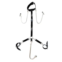 Бондажний набір з металевим анальним гаком Art of Sex Beatrice Bondage set with anal hook № 2 — Переглянути зображення 1