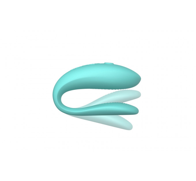 Смарт-вібратор для пар We-Vibe Sync Lite Aqua, 10 віброрежимів, можна поєднувати з проникним сексом