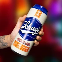 Мастурбатор – банка пива Blush Schag's Luscious Lager Masturbator Frosted, самозмащуваний, вакуум — Переглянути зображення 7