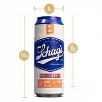 Мастурбатор – банка пива Blush Schag's Luscious Lager Masturbator Frosted, самозмащуваний, вакуум — Переглянути зображення 6