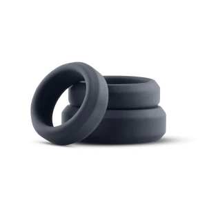 Набор эрекционных колец Boners 3 Ring kit (flat rings), 3; 3,5 и 4 см