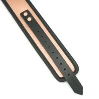 Широкий нашийник з повідцем Liebe Seele Rose Gold Memory Collar with Leash, натуральна шкіра — Переглянути зображення 14