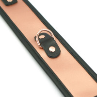 Широкий нашийник з повідцем Liebe Seele Rose Gold Memory Collar with Leash, натуральна шкіра — Переглянути зображення 7