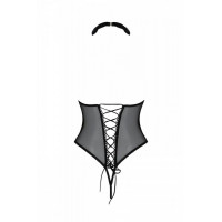 Эротическое боди Passion TRISHA BODY, L/XL, black, с открытыми чашками