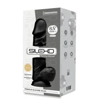 Фалоімітатор SilexD Norman Black (MODEL 4 size 8.5in), двошаровий, силікон + Silexpan, діаметр 5 см — Переглянути зображення 4