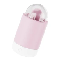 Вібратор-цукерка на паличці KISSTOY Pink Pop, зарядний кейс-нічник, 10 режимів вібрації — Переглянути зображення 3