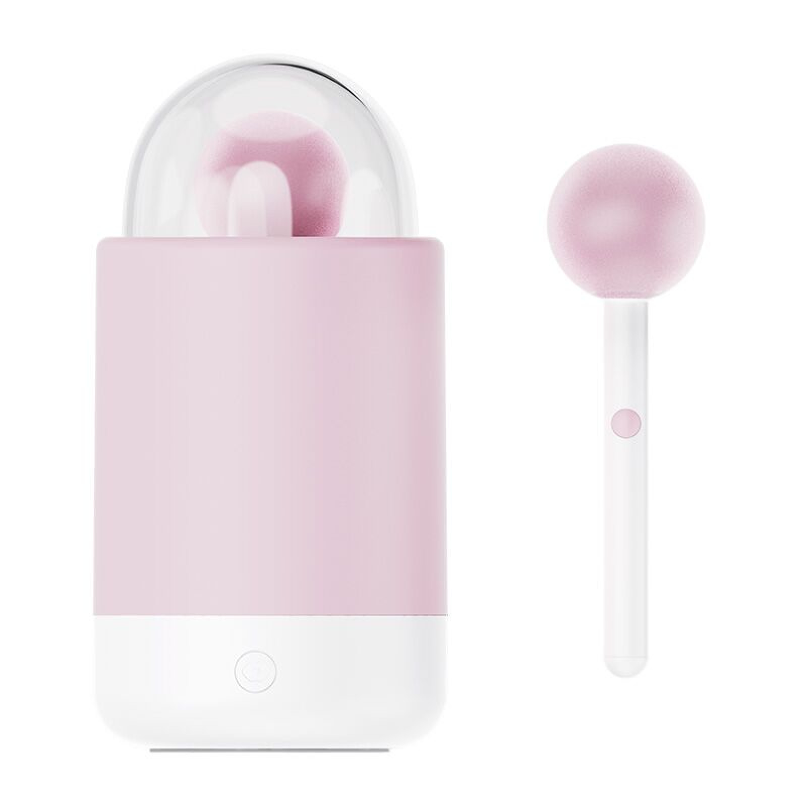 Вибратор-конфетка на палочке KISSTOY Pink Pop, зарядный кейс-ночник, 10 режимов вибрации