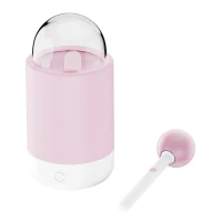 Вібратор-цукерка на паличці KISSTOY Pink Pop, зарядний кейс-нічник, 10 режимів вібрації — Переглянути зображення 2
