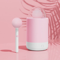 Вибратор-конфетка на палочке KISSTOY Pink Pop, зарядный кейс-ночник, 10 режимов вибрации