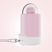Вібратор-цукерка на паличці KISSTOY Pink Pop, зарядний кейс-нічник, 10 режимів вібрації — Переглянути зображення 5