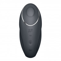 Вибростимулятор-пульсатор Satisfyer Tap & Climax 1 Grey, эффект постукивания пальцем, 2 мотора