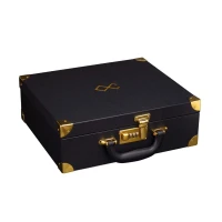 БДСМ-набір LOCKINK Moonlight Treasure Chest, чорний, натуральна шкіра — Переглянути зображення 9