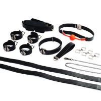 БДСМ-набір LOCKINK Moonlight Treasure Chest, чорний, натуральна шкіра — Переглянути зображення 8