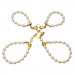 Перлинні наручники та поножі LOCKINK Pearl Handcuffs & Anklecuffs