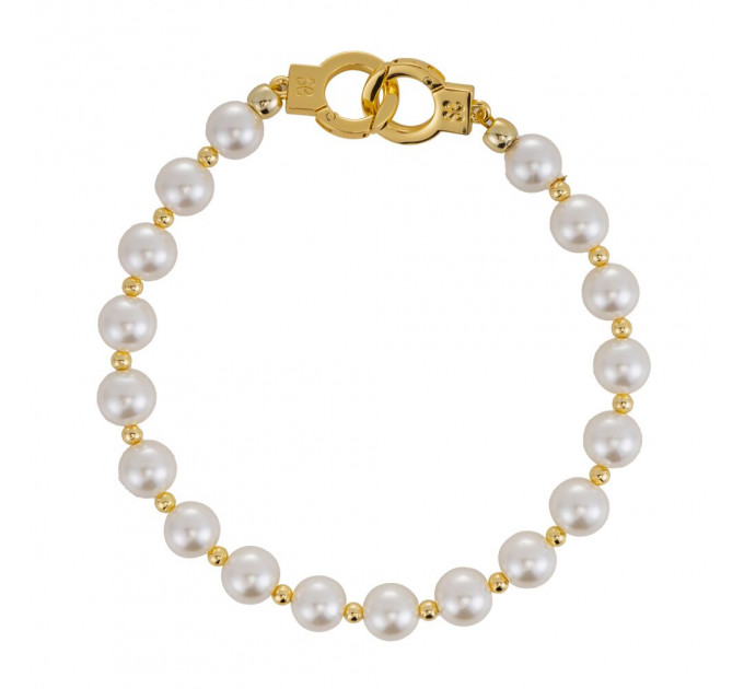 Перлинні наручники та поножі LOCKINK Pearl Handcuffs & Anklecuffs