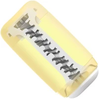 Мастурбатор TENGA PUFFY Custard Yellow, ультрам’який матеріал, багаторазовий, наскрізний — Просмотреть изображение 4