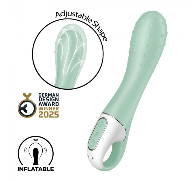 Вибратор точки G Satisfyer Air Pump Vibrator 3, надувается, 12 режимов вибрации