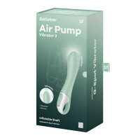 Вибратор точки G Satisfyer Air Pump Vibrator 3, надувается, 12 режимов вибрации