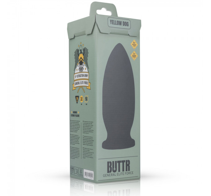Анальна пробка BUTTR - Yellow Dog Butt Plug