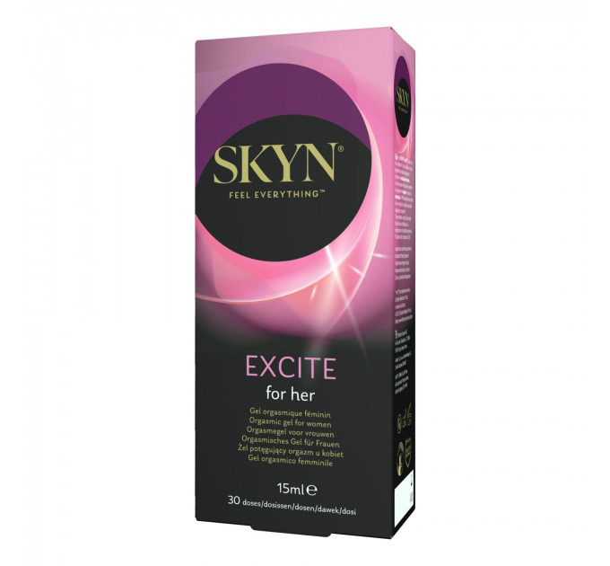 Збуджувальний гель SKYN Excite for her 15 мл, поколювання, ефект тепло-холод, містить L-аргінін