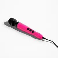 Вібромасажер DOXY Die Cast 3 Hot Pink, дуже потужний, живлення 220В, металевий корпус — Переглянути зображення 1