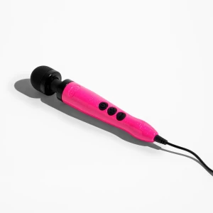 Вібромасажер DOXY Die Cast 3 Hot Pink, дуже потужний, живлення 220В, металевий корпус