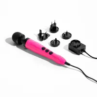 Вібромасажер DOXY Die Cast 3 Hot Pink, дуже потужний, живлення 220В, металевий корпус — Переглянути зображення 5