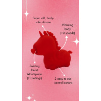 Вибратор-единорожка Unihorn – Cupid's Beau, массирующий язычок-сердечко — Просмотреть изображение 9