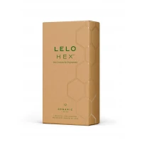 Презервативи LELO HEX Condoms Organic 12 Pack, тонкі та суперміцні — Переглянути зображення 1