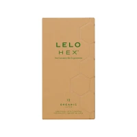Презервативи LELO HEX Condoms Organic 12 Pack, тонкі та суперміцні — Переглянути зображення 2