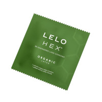 Презервативы LELO HEX Condoms Organic 12 Pack, тонкие и суперпрочные